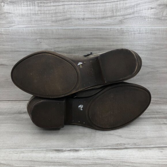 Lucky Brand Ankle Boots Women's 10 Bartalino Brown Suede Zip Booties - Picture 10 of 10